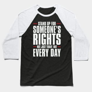 Human Rights Every Day – December Baseball T-Shirt